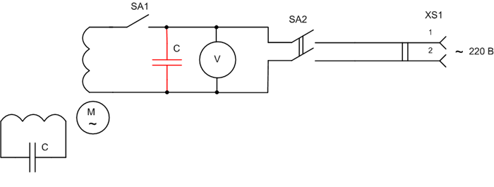 Асинхронный электродвигатель в качестве генератора