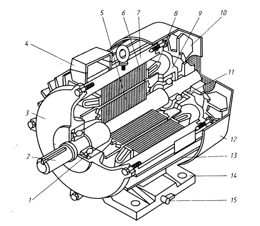 Асинхронный двигатель. устройство и принцип действия однофазного и трехфазного асинхронного электродвигателя.